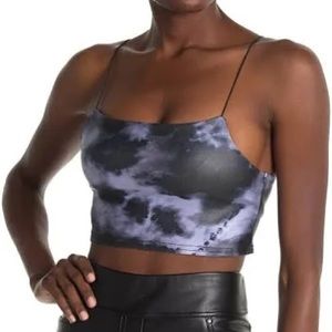 New Topshop Tie Dye Cropped Cami Top